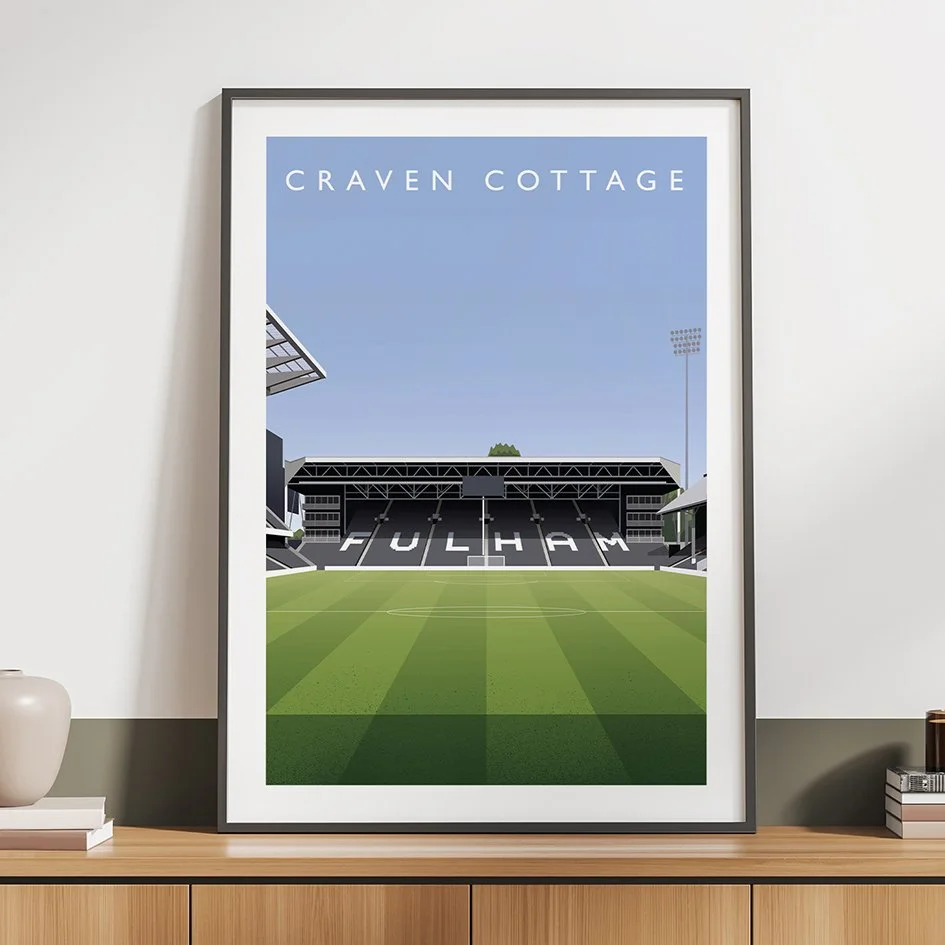 Fulham Craven Cottage From The Centre Circle Poster