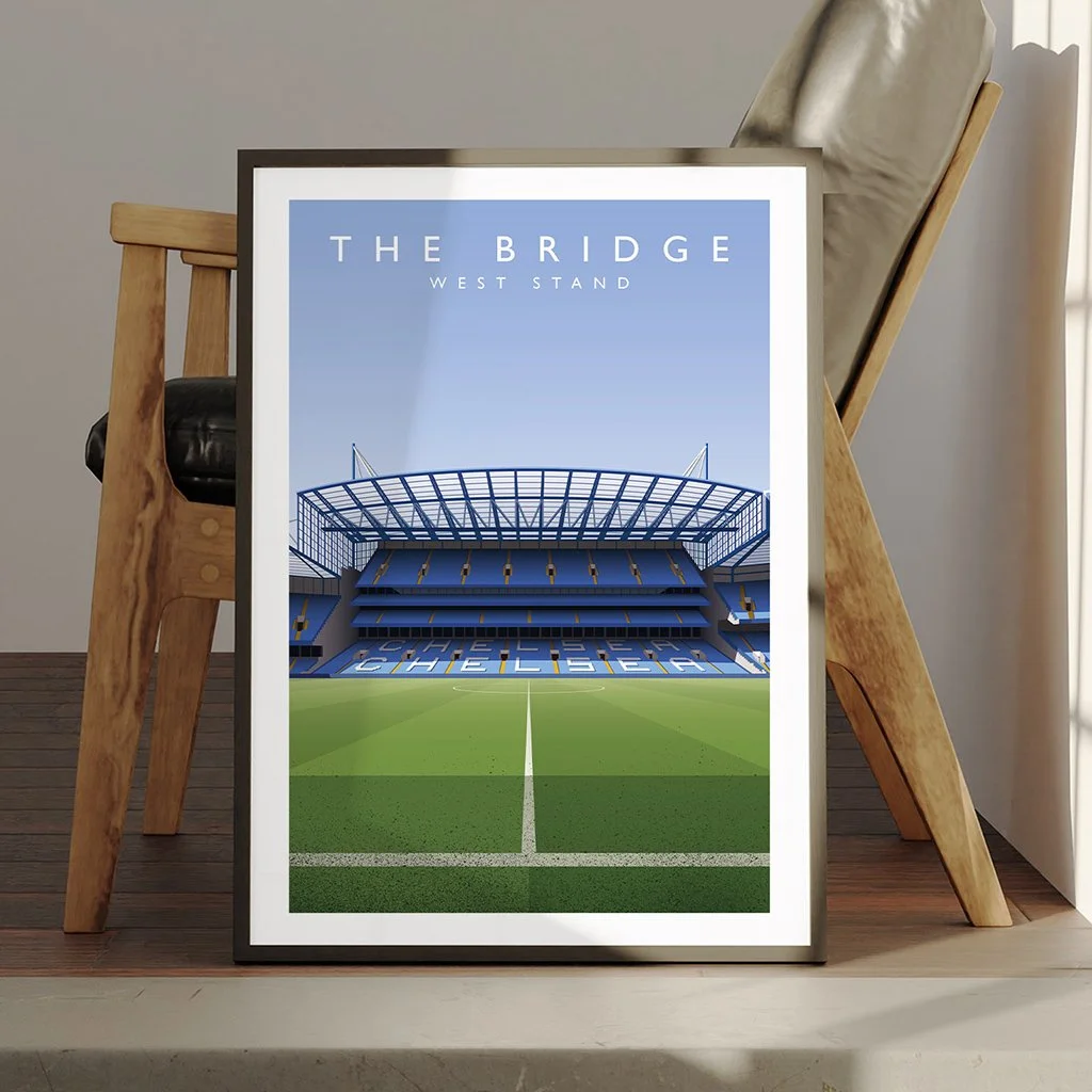 Chelsea Stamford Bridge West Stand Modern Era Poster