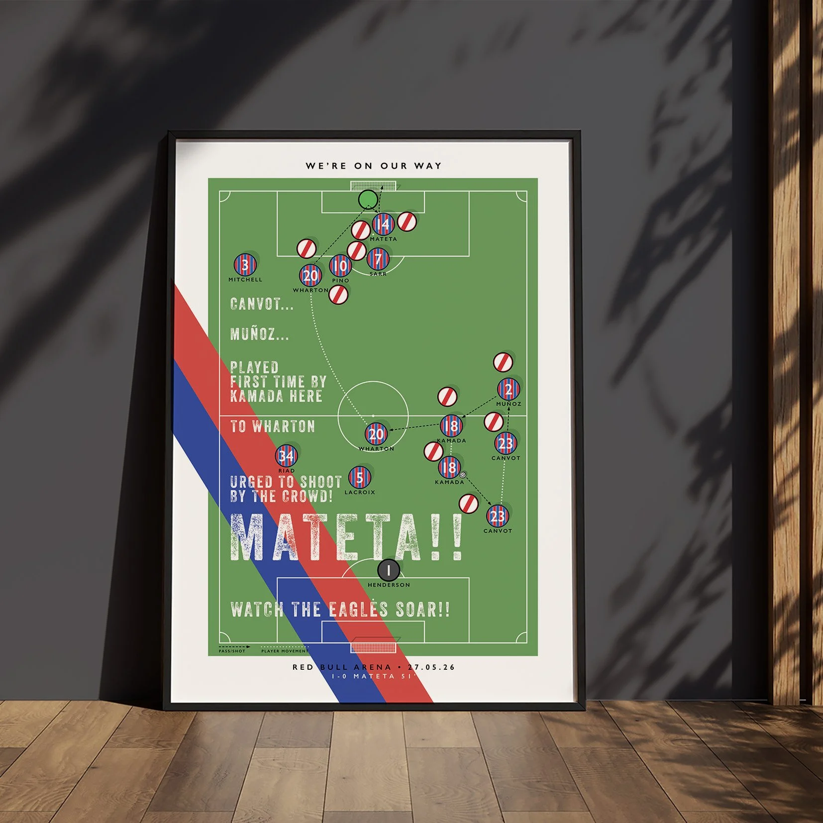 Crystal Palace Mateta Goal Poster