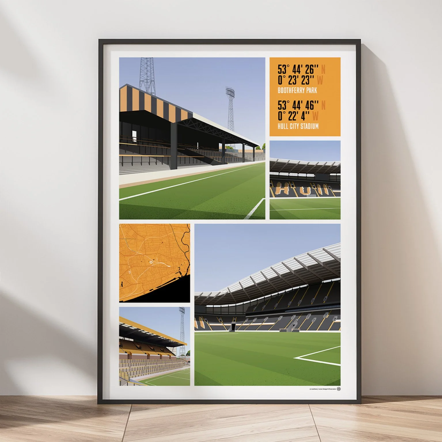 Views Of Boothferry Park & Hull City Stadium Poster.jpg