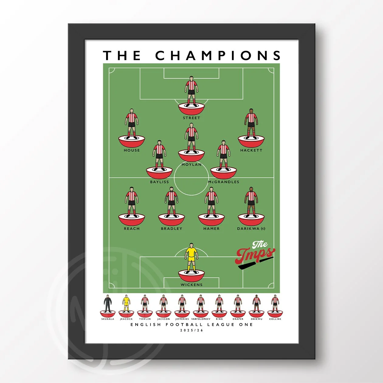 Lincoln City The Champions 2025/26 Poster