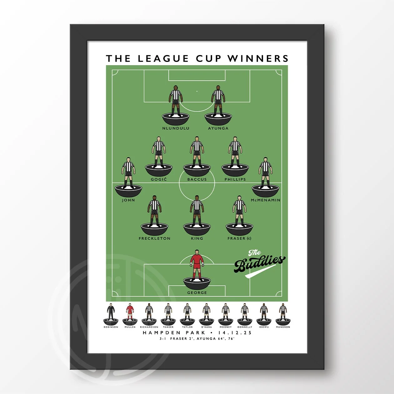 St Mirren League Cup 2025 Framed Print.jpg