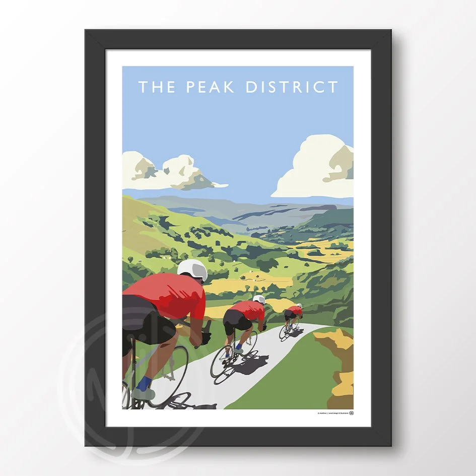 Peak District Framed Poster Cycling.jpg