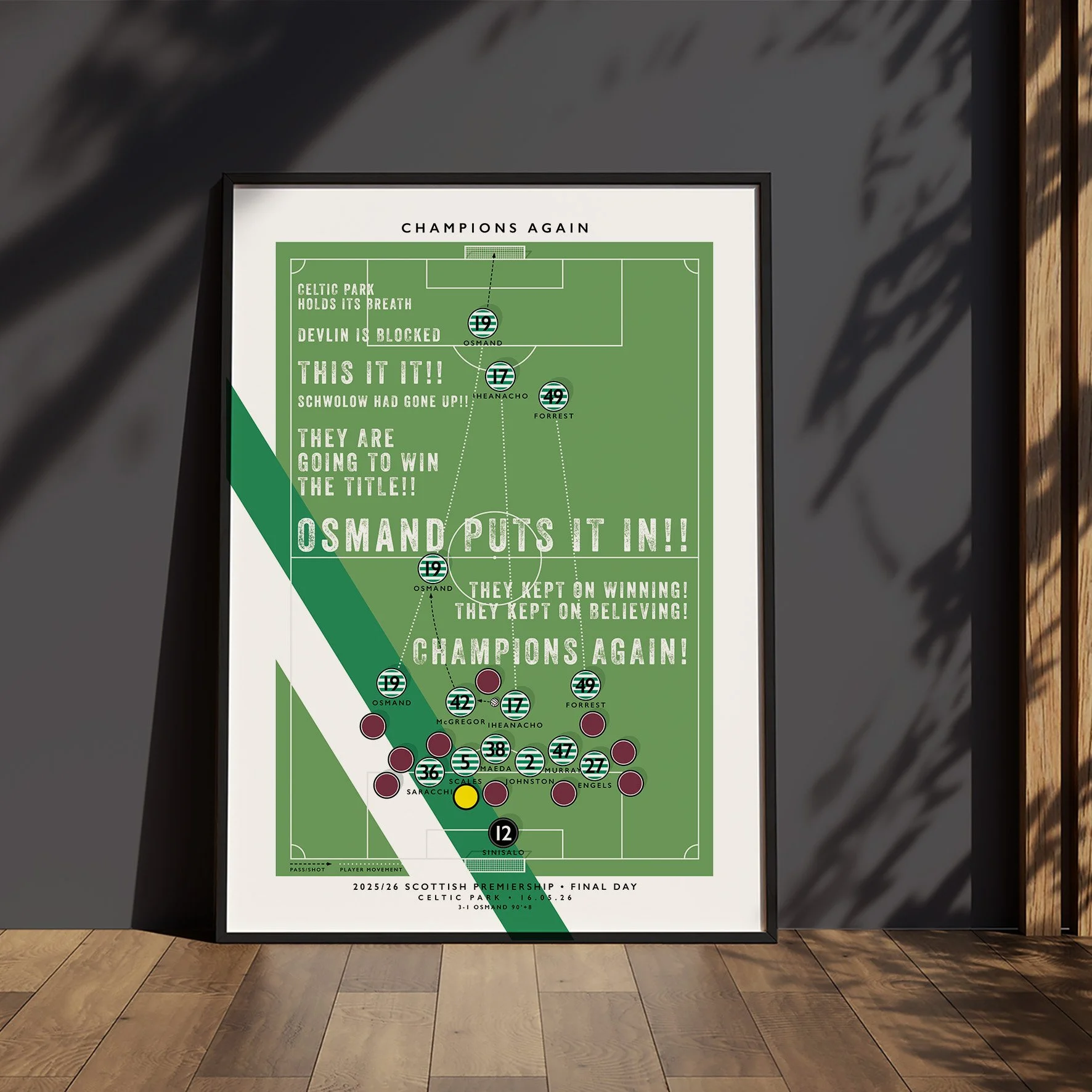 Celtic Osmand Goal Poster