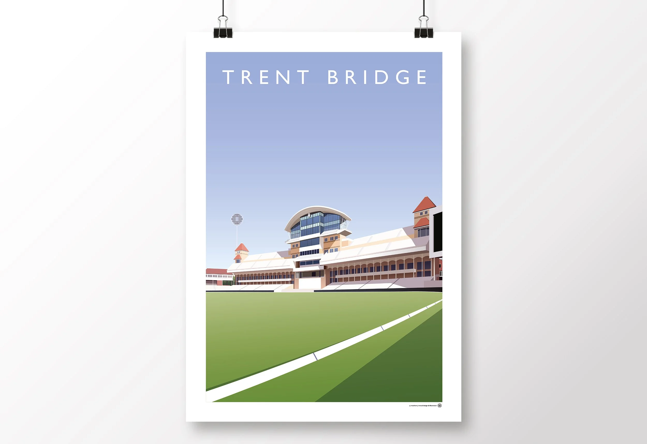 *SALE* Trent Bridge Nottinghamshire Cricket Poster
