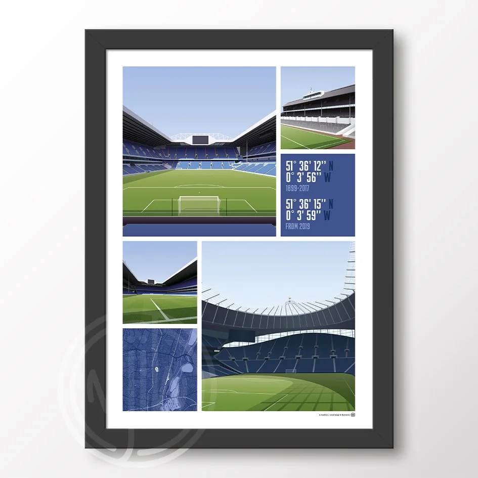 Tottenham Views Of White Hart Lane Poster