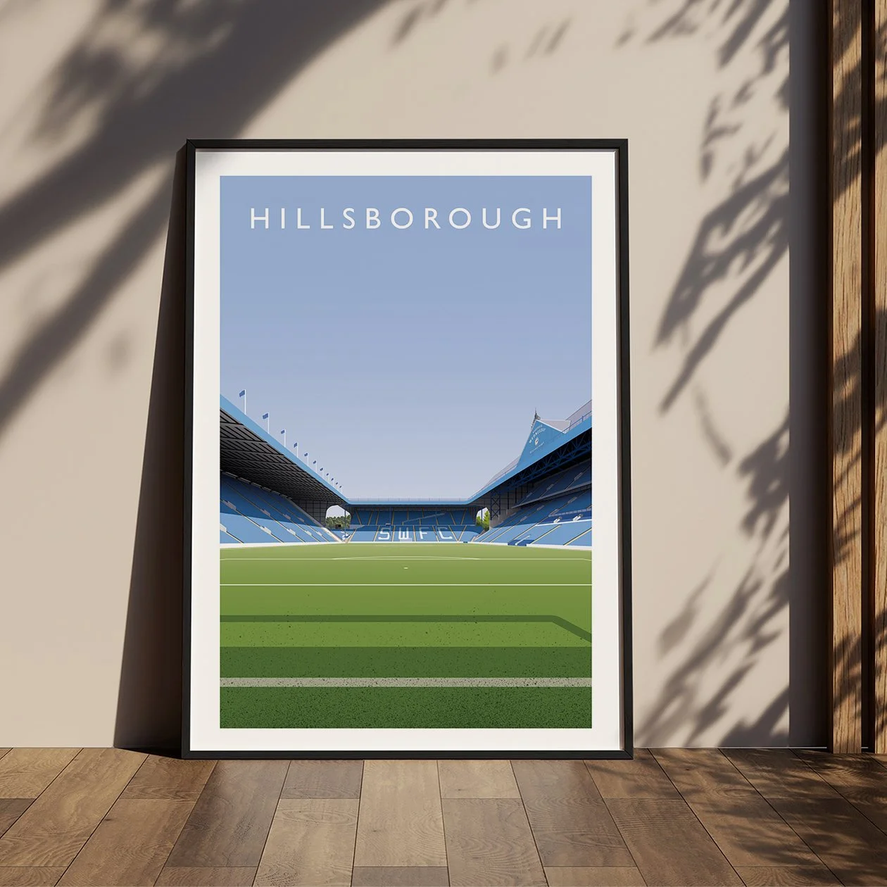 Sheffield Wednesday Hillsborough Stadium Poster