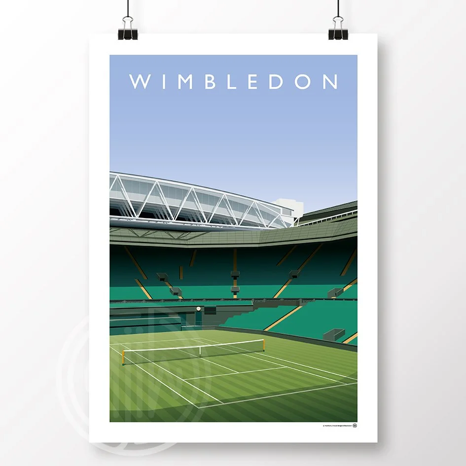 Wimbledon Tennis Poster