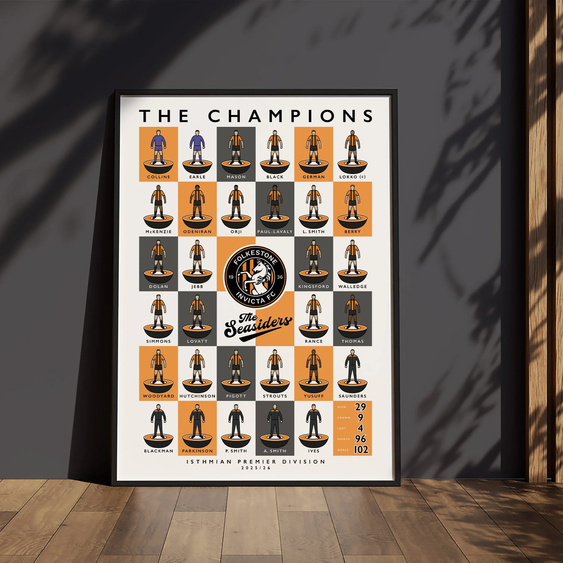 Folkestone Invicta FC The Champions 25/26 Poster