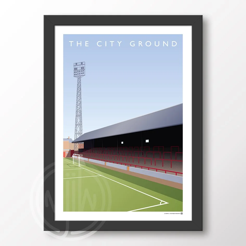 Nottingham Forest City Ground - Old Trent End Poster