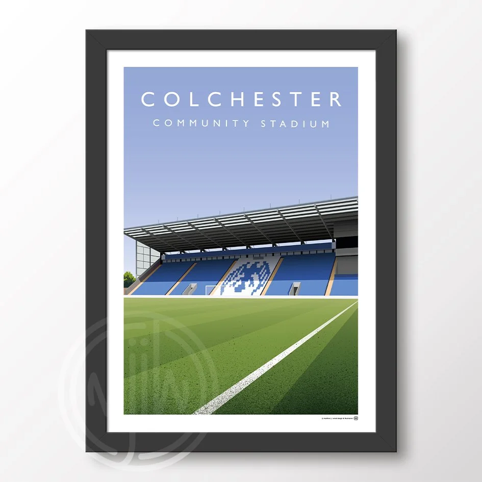 Colchester Community Stadium Framed Poster.jpg