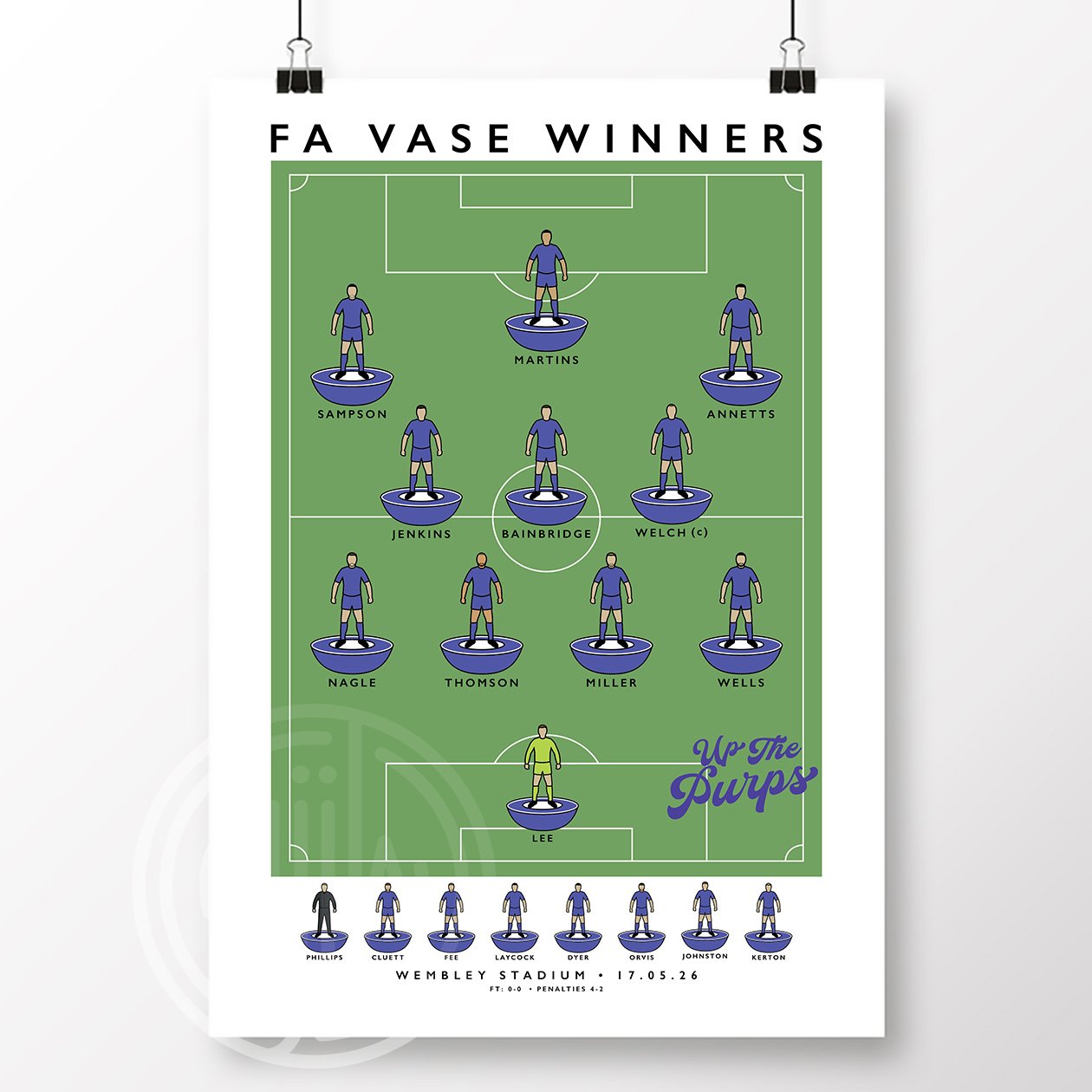 AFC Stoneham FA Vase Winners Poster