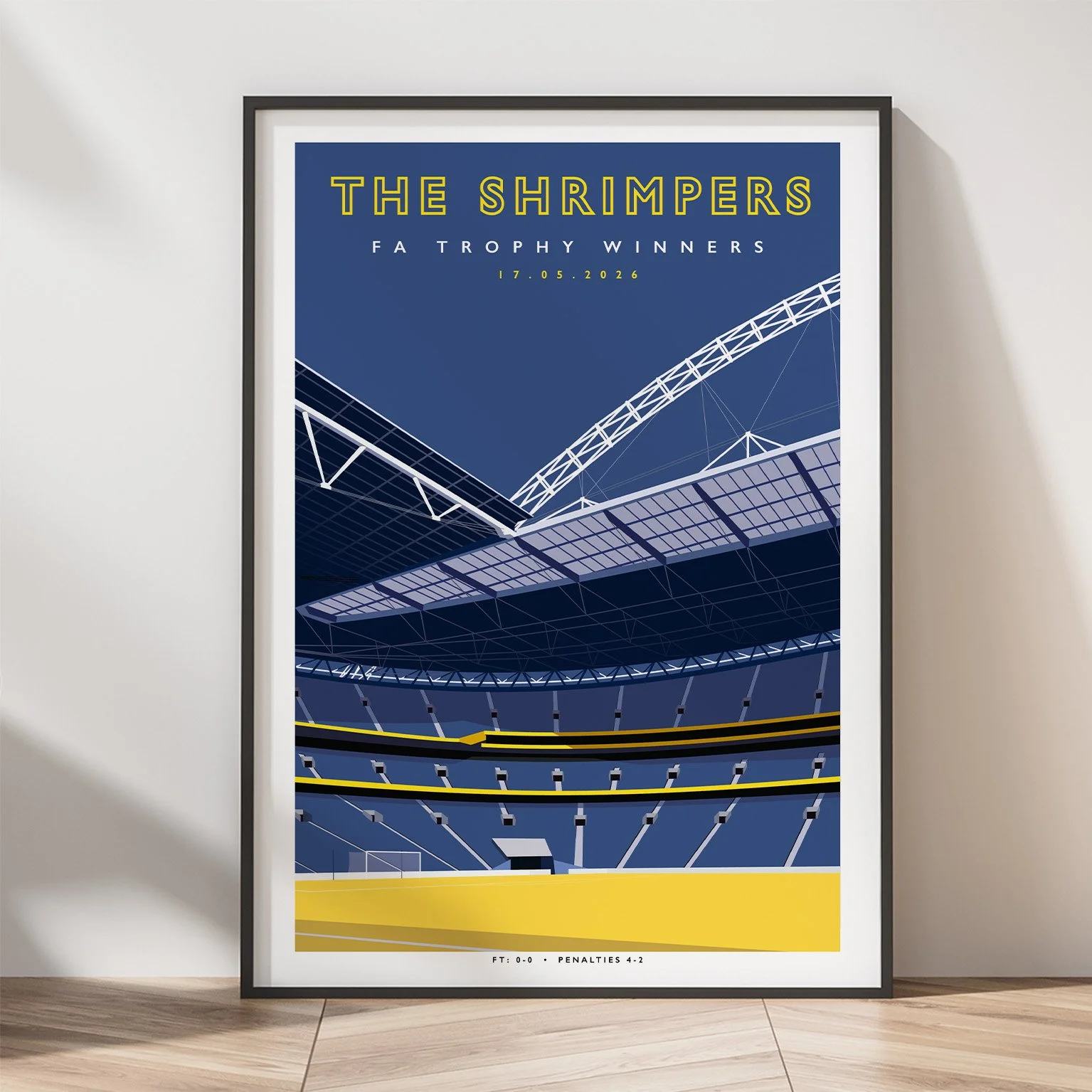 Southend United The Shrimpers Wembley Poster