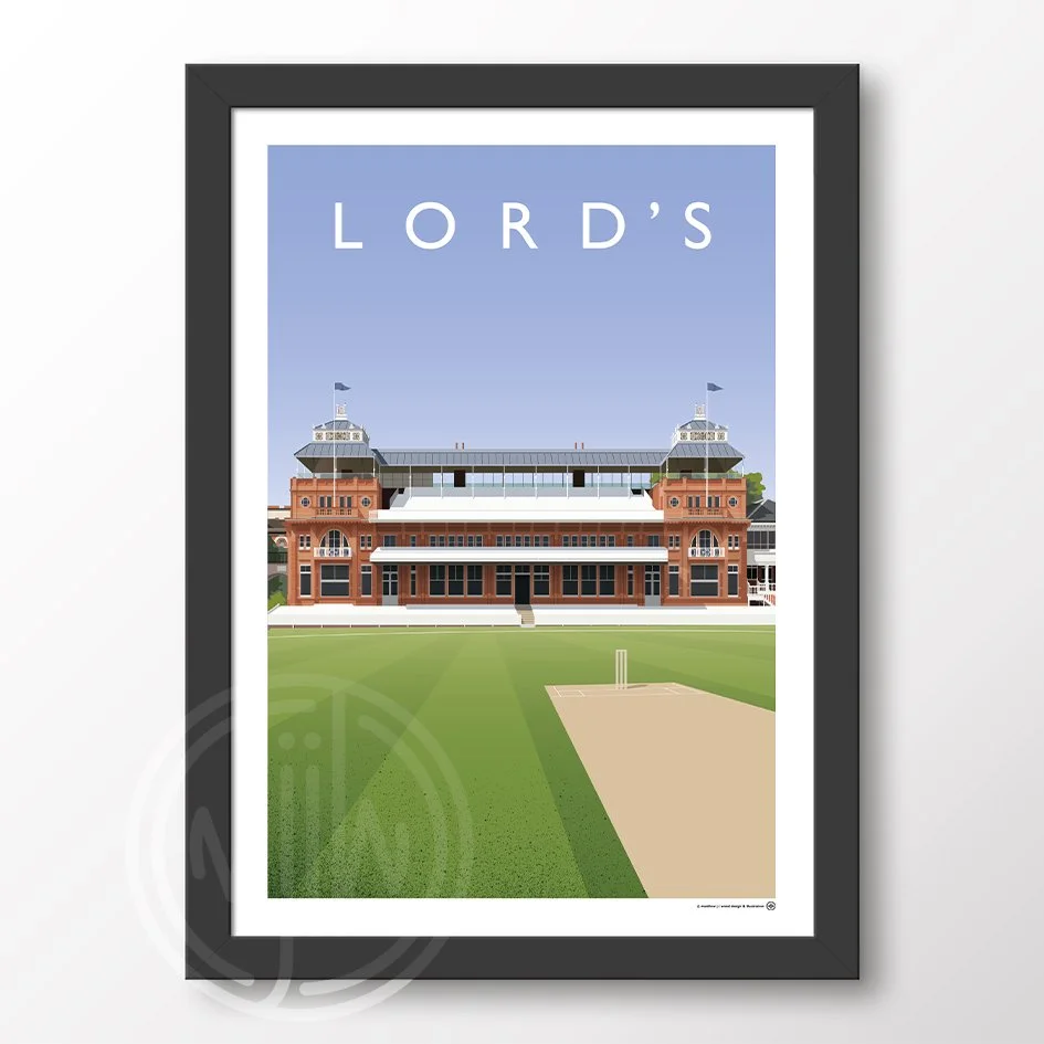 Lord's Middlesex Cricket Poster
