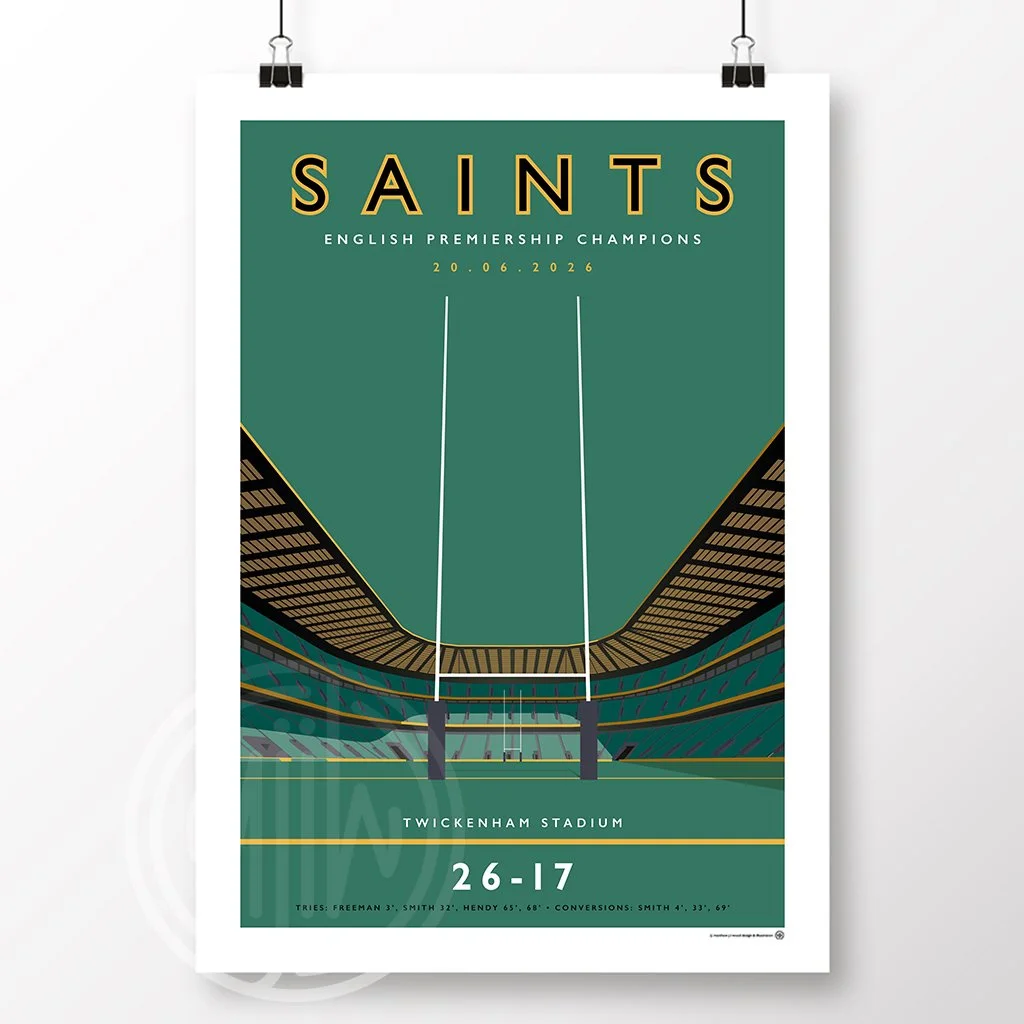 Northampton Saints Twickenham 2026 Poster