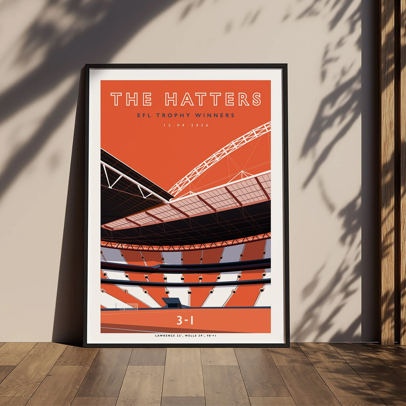 Luton The Hatters Wembley 2026 Poster