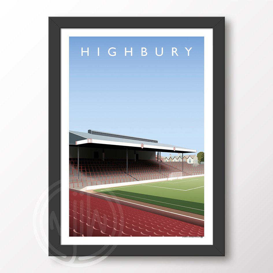 AFC Highbury - North Bank Terrace Poster CW