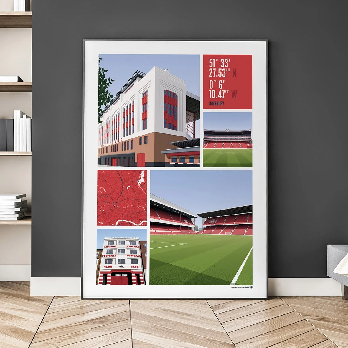 Arsenal Views Of Highbury Poster