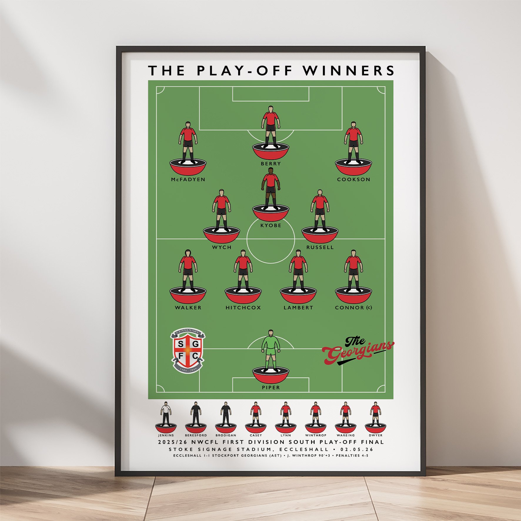 Stockport Georgians FC The Play-Off Winners 2026 Poster