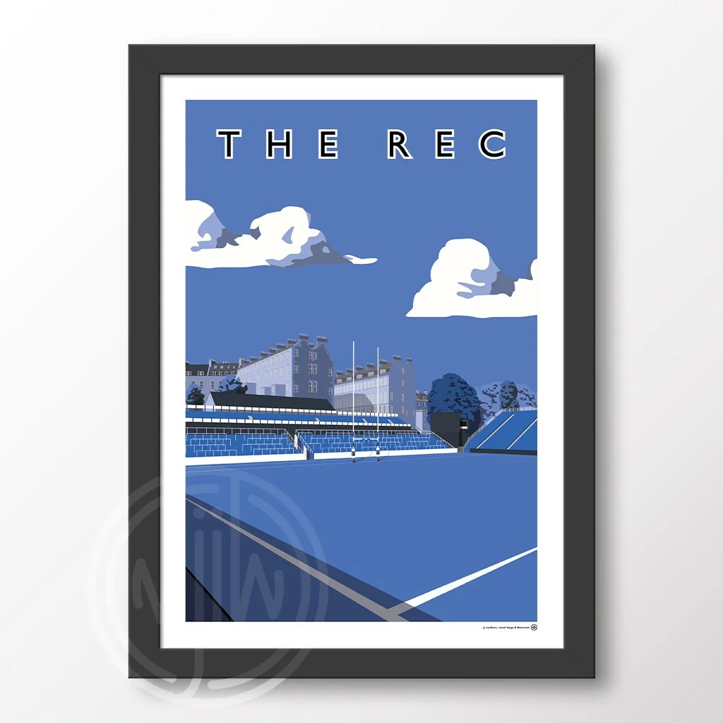 The Rec - Blue, Black & Whites Edition Poster
