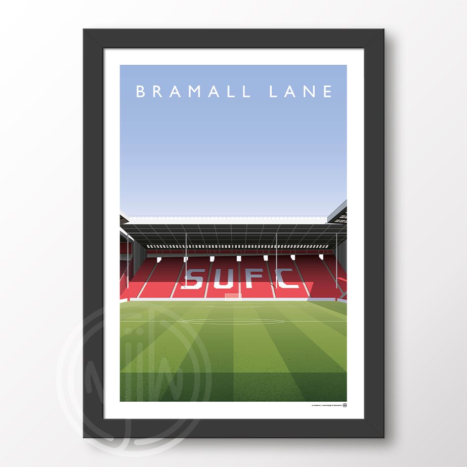 Sheffield United Bramall Lane From The Centre Cirlcle Poster