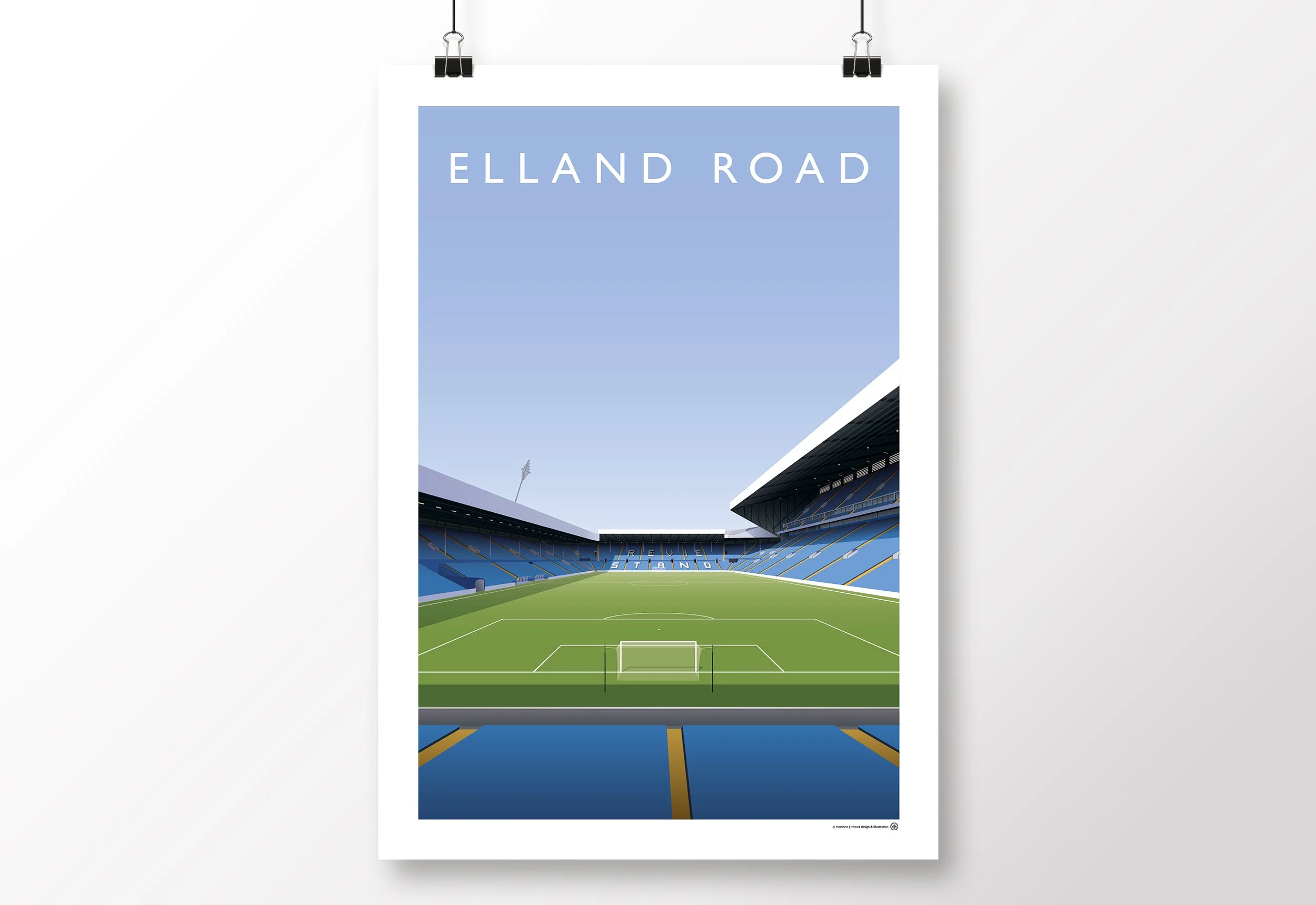 *SALE* Leeds Elland Road From The Norman Hunter South Stand Poster
