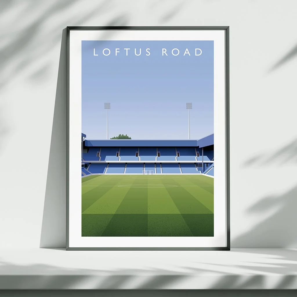 QPR Loftus Road From The Centre Circle Poster