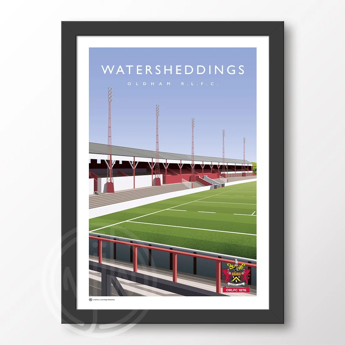 Oldham RLFC Watersheddings Main Stand Poster