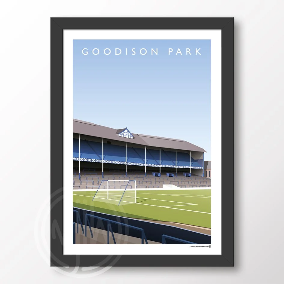 Everton Goodison Park - West Stand Poster