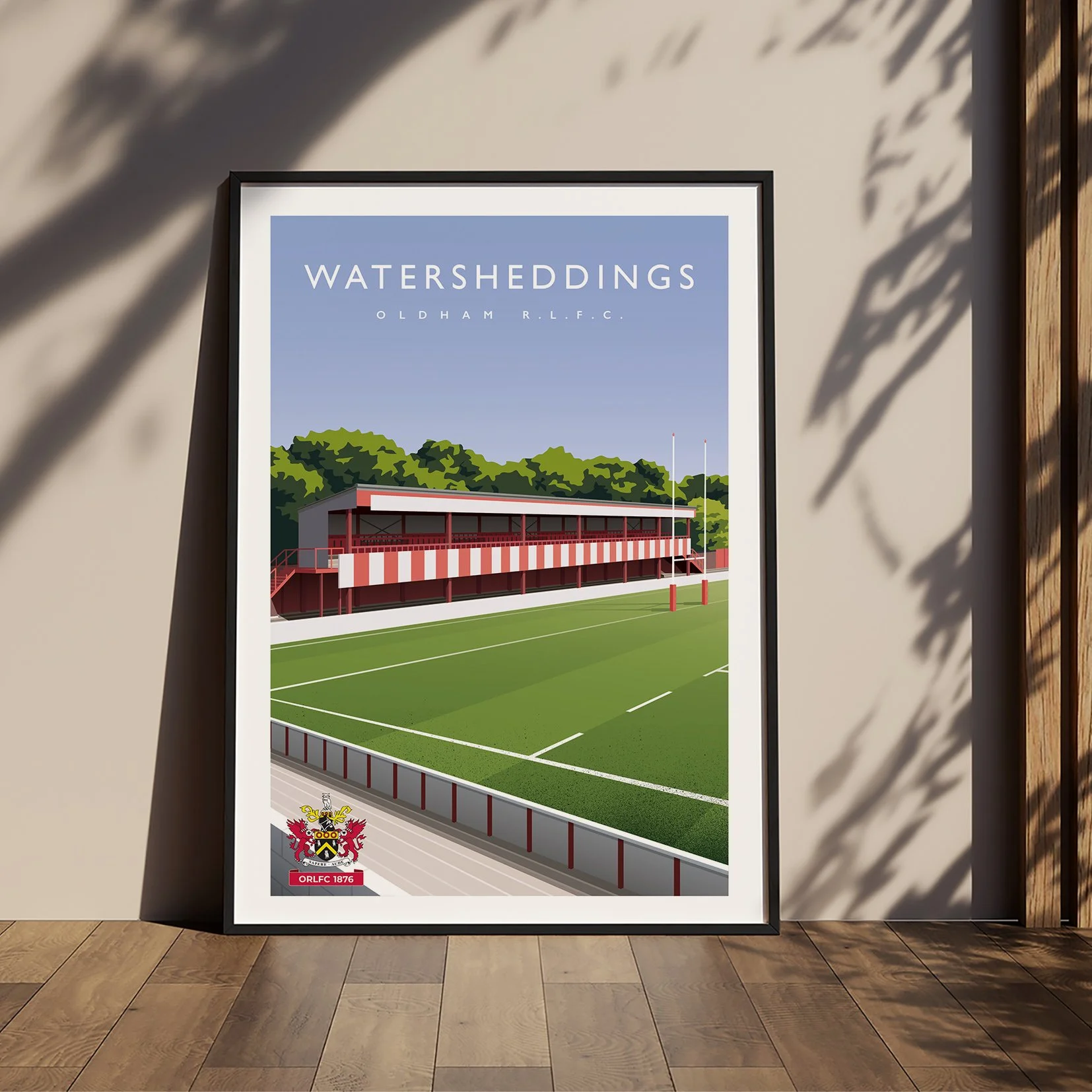 Oldham RLFC Watersheddings Hutchins Stand Poster