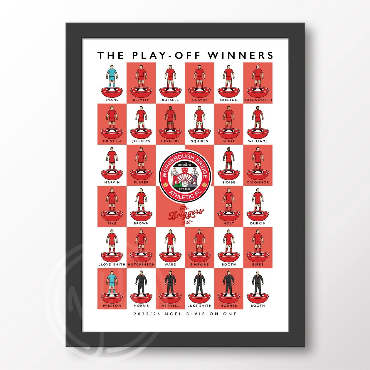 Worsbrough Bridge AFC Squad 25/26 Poster