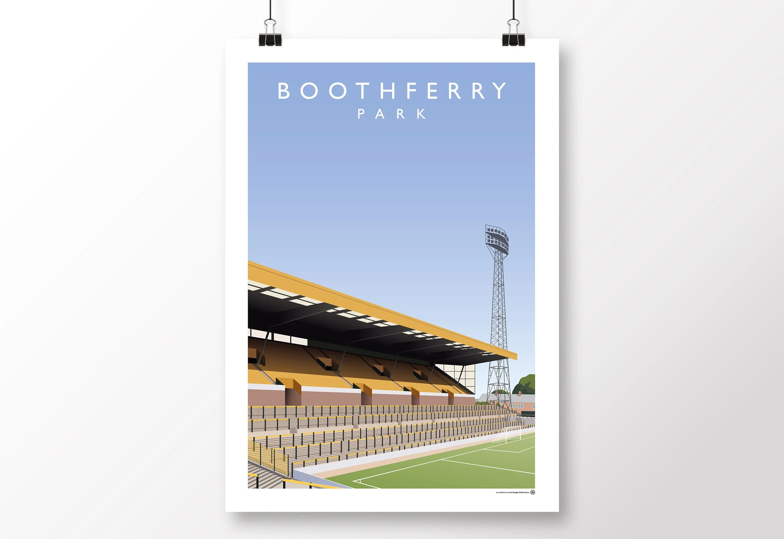 *SALE* Hull City Boothferry Park South Stand Poster