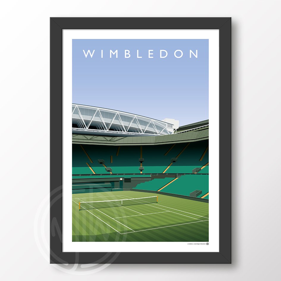 Wimbledon Tennis Poster