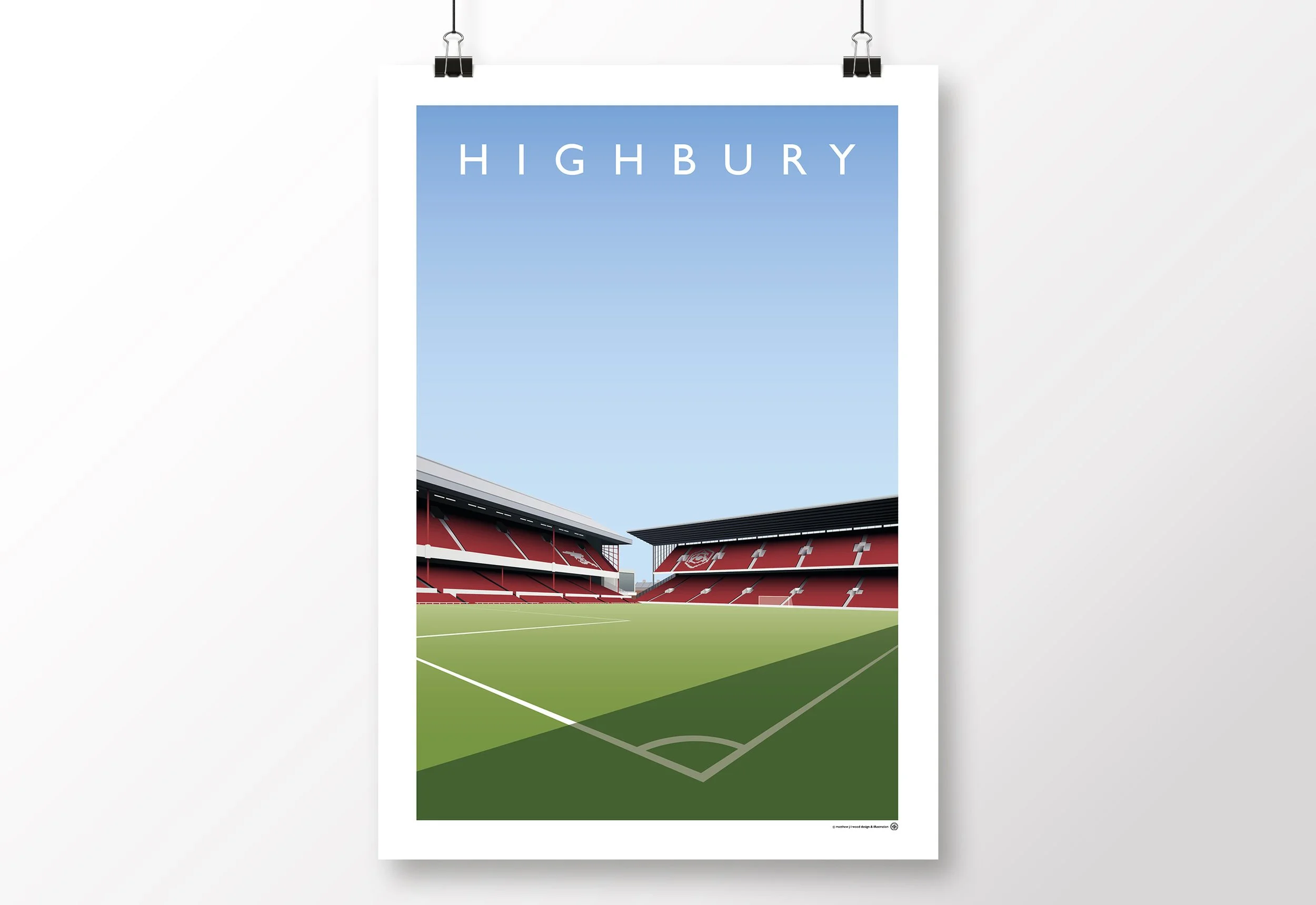 *SALE* Arsenal Highbury - West Stand/North Bank Poster