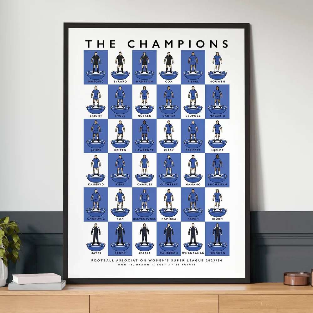 Chelsea FC Women The Champions Squad 23/24 Poster Matthew