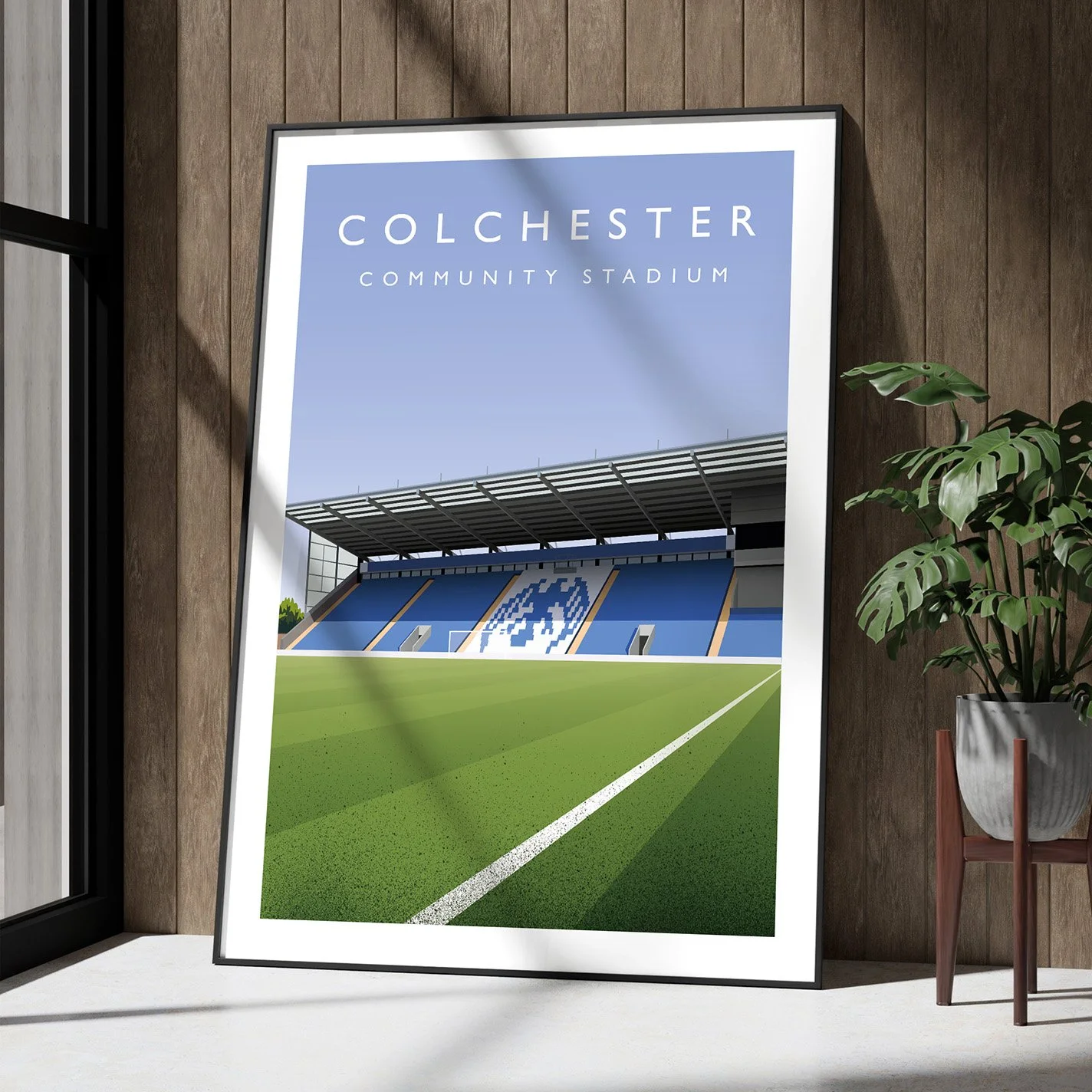 Colchester Community Stadium Framed Poster 2.jpg