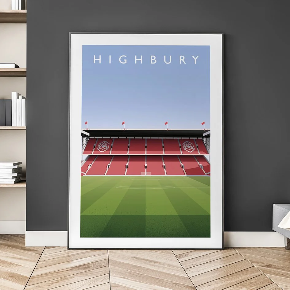 Arsenal Highbury From The Centre Circle Poster