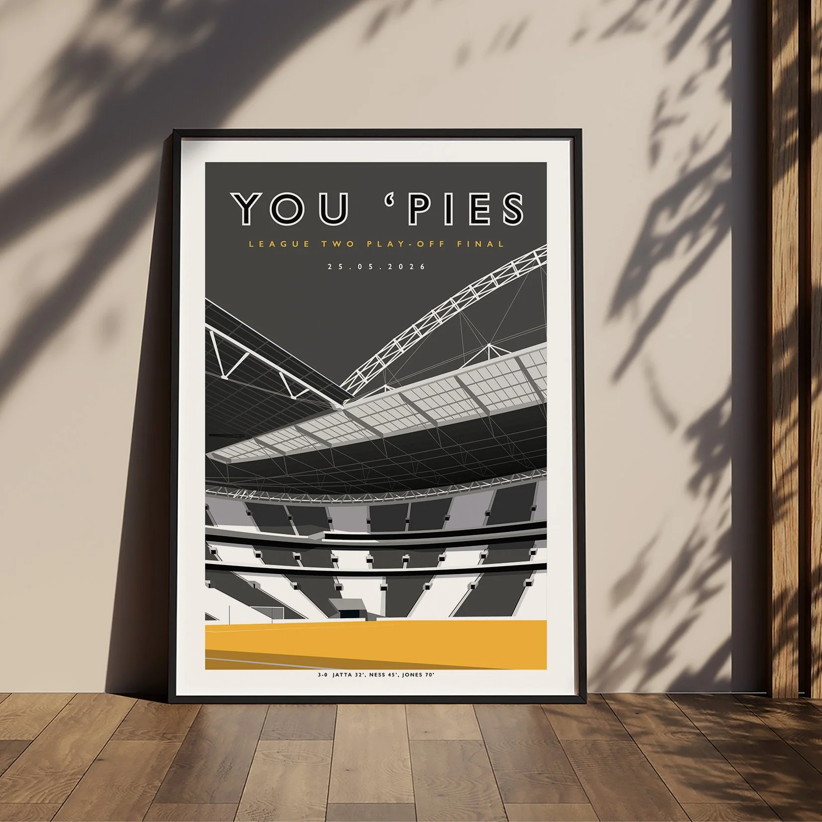 Notts County You 'Pies Wembley 2026 Poster