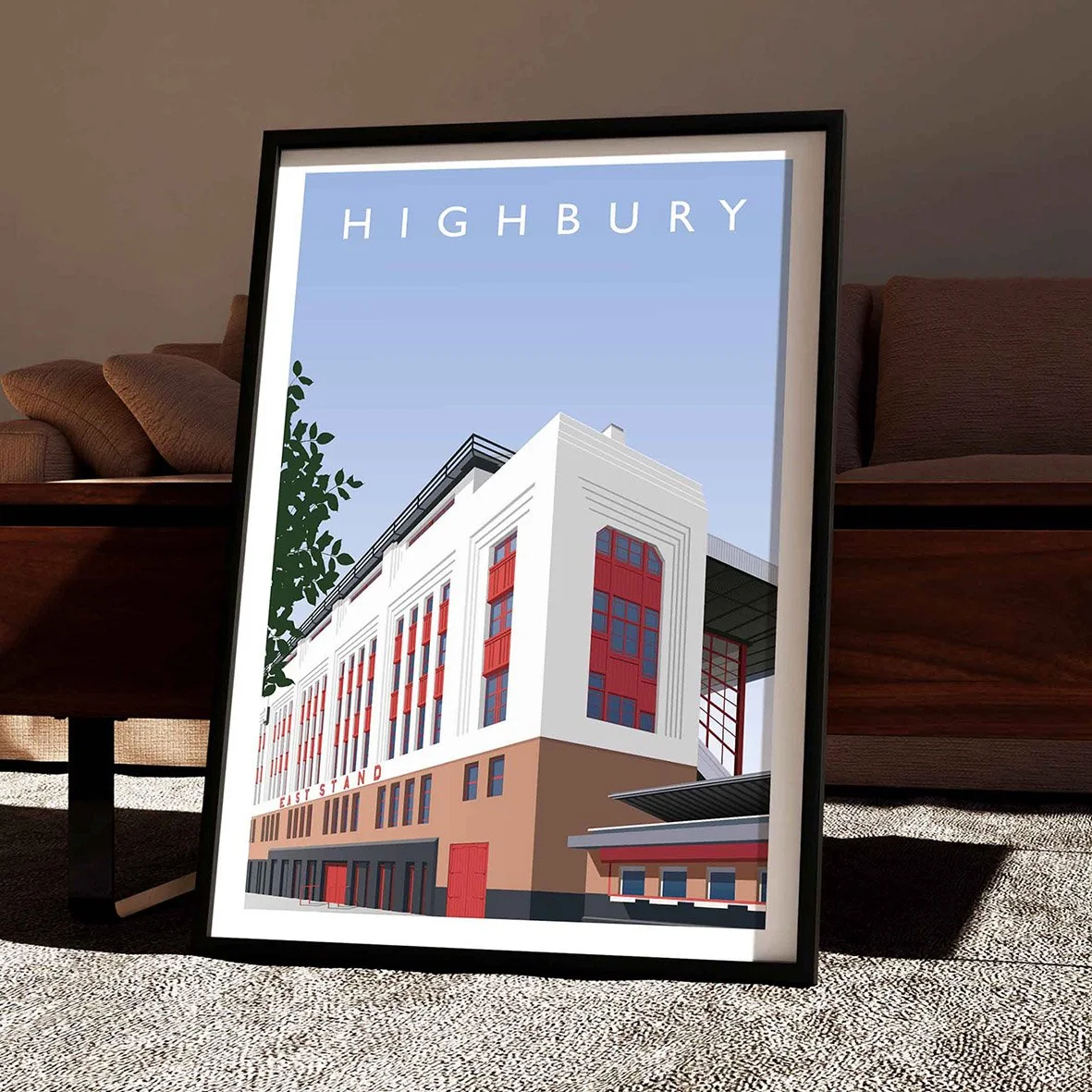 Arsenal Highbury Avenell Road Poster CW