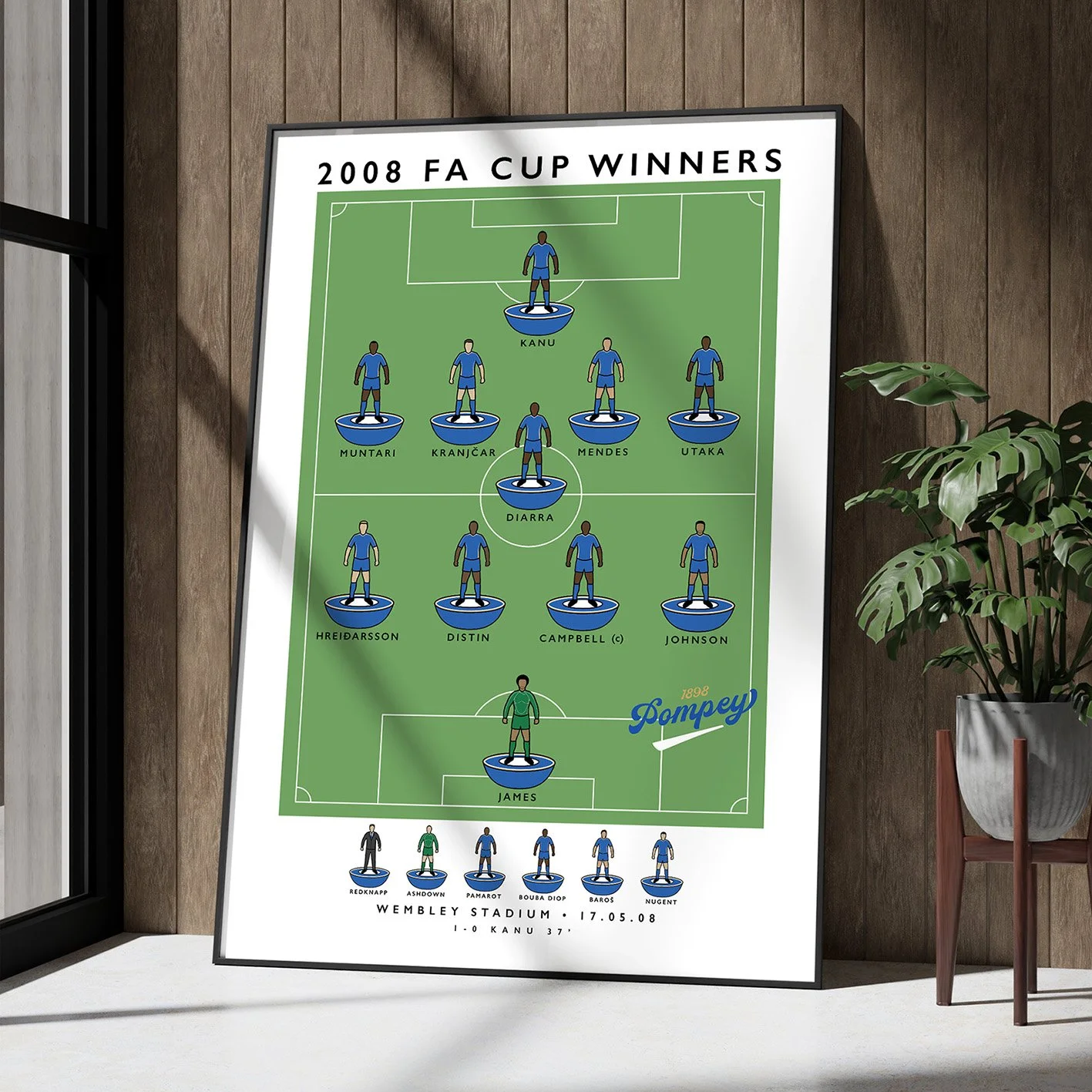 Portsmouth 2008 FA Cup Winners Poster