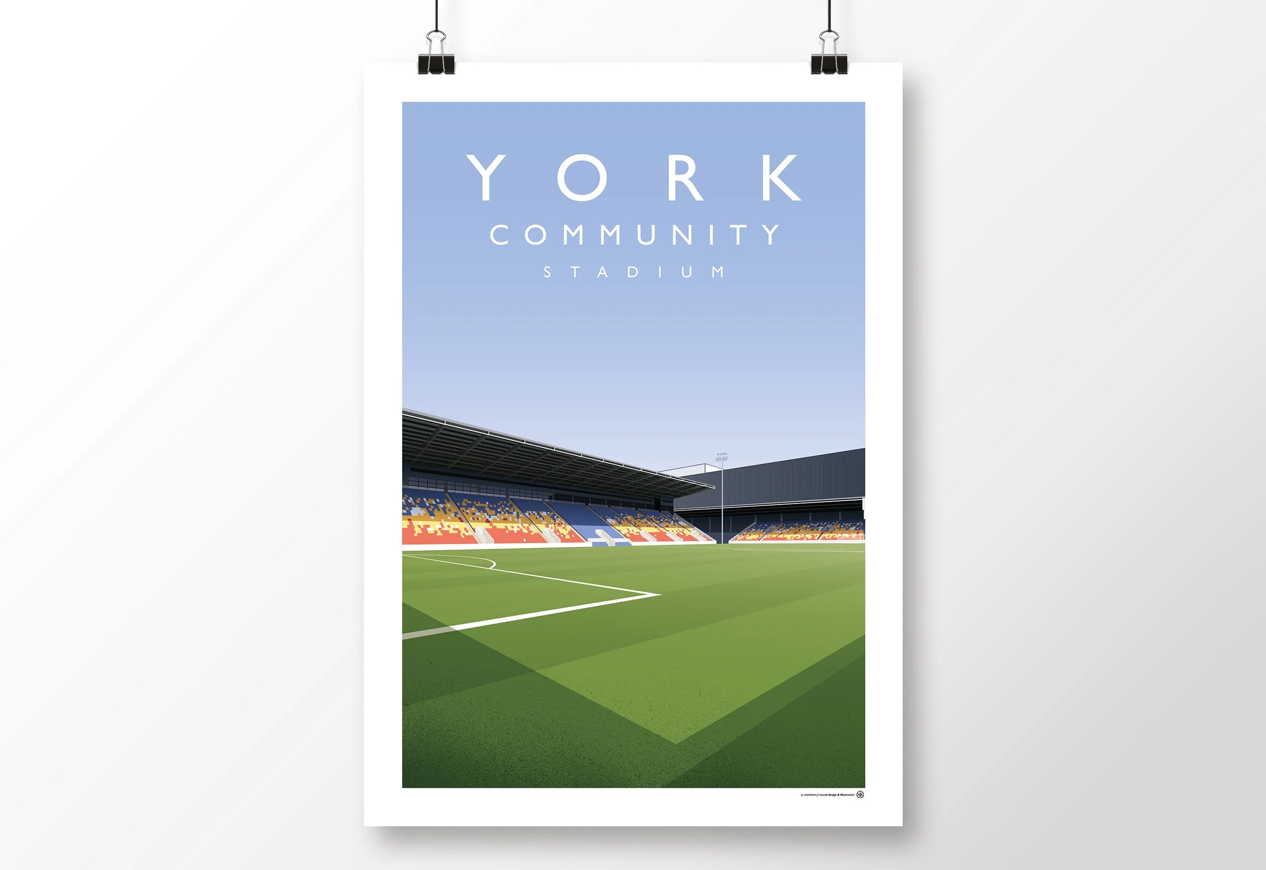 *SALE* York City, York Community Stadium Poster