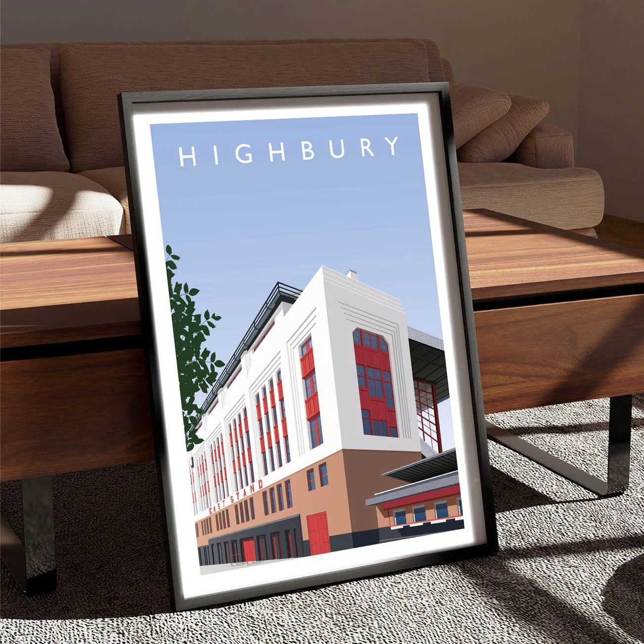 Arsenal Highbury Avenell Road Poster