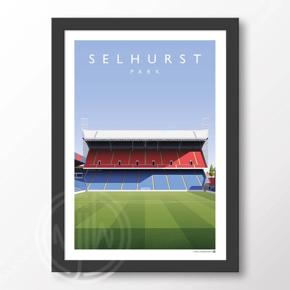 Crystal Palace Selhurst Park From The Centre Circle Poster
