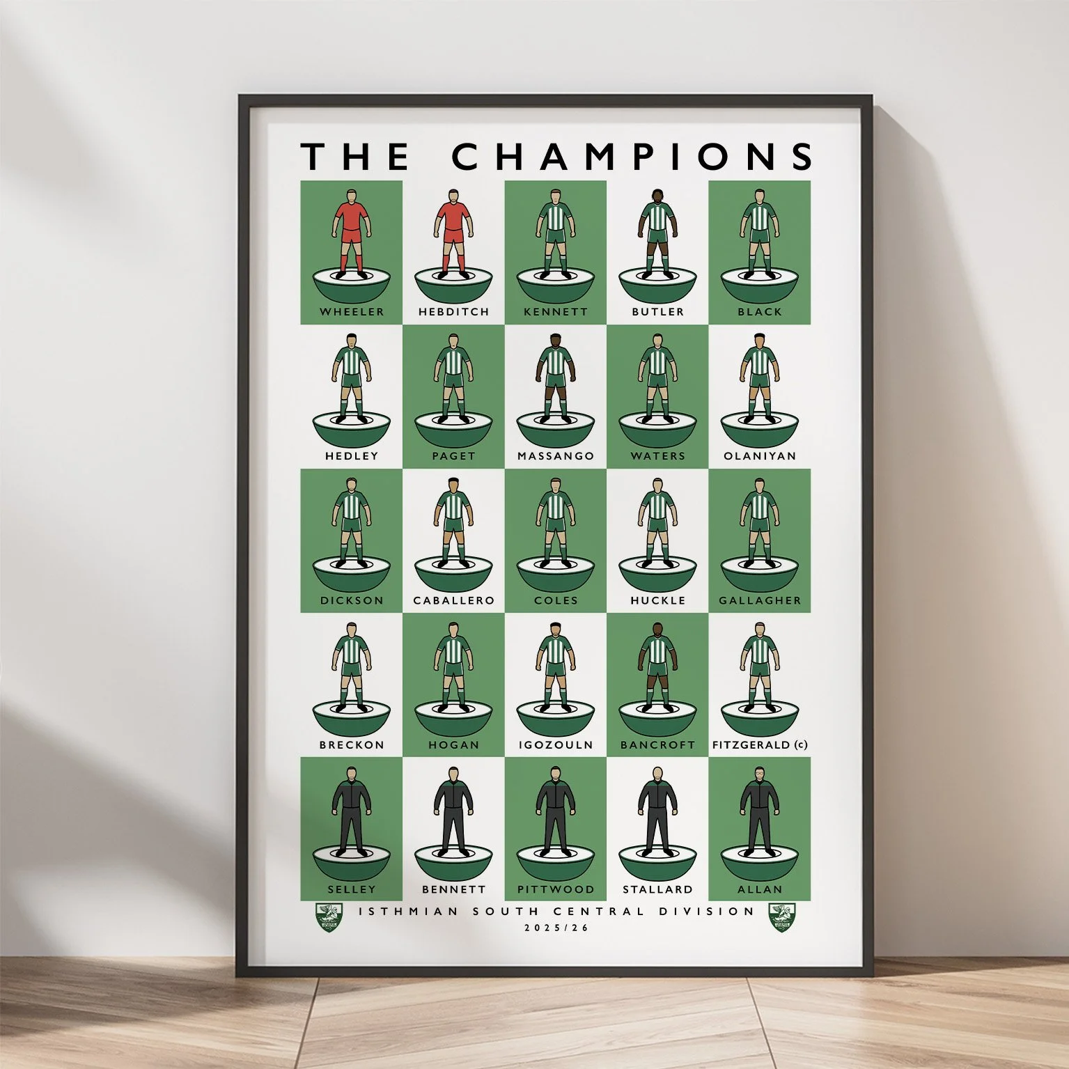 Leatherhead FC The Champions 25/26 Poster