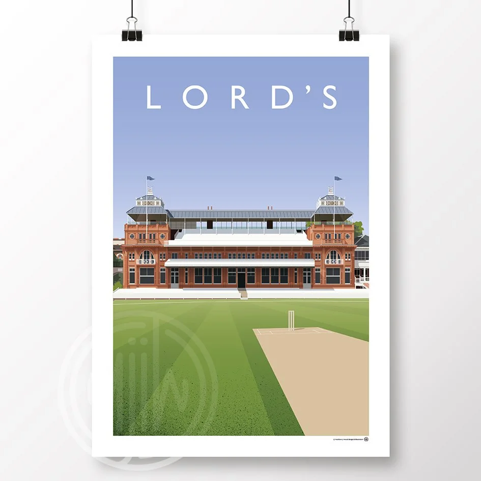 Lord's Middlesex Cricket Poster