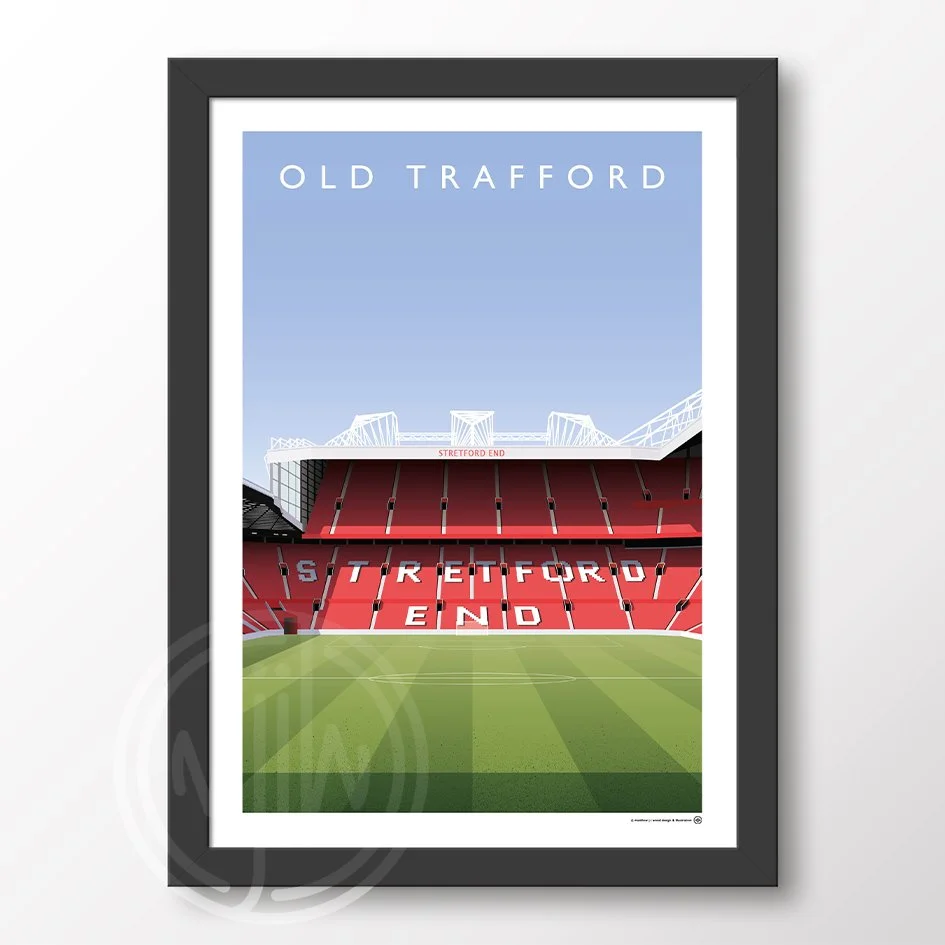 Manchester United Old Trafford From The Centre Circle Poster
