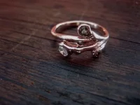 14kt Rose Gold + diamonds
