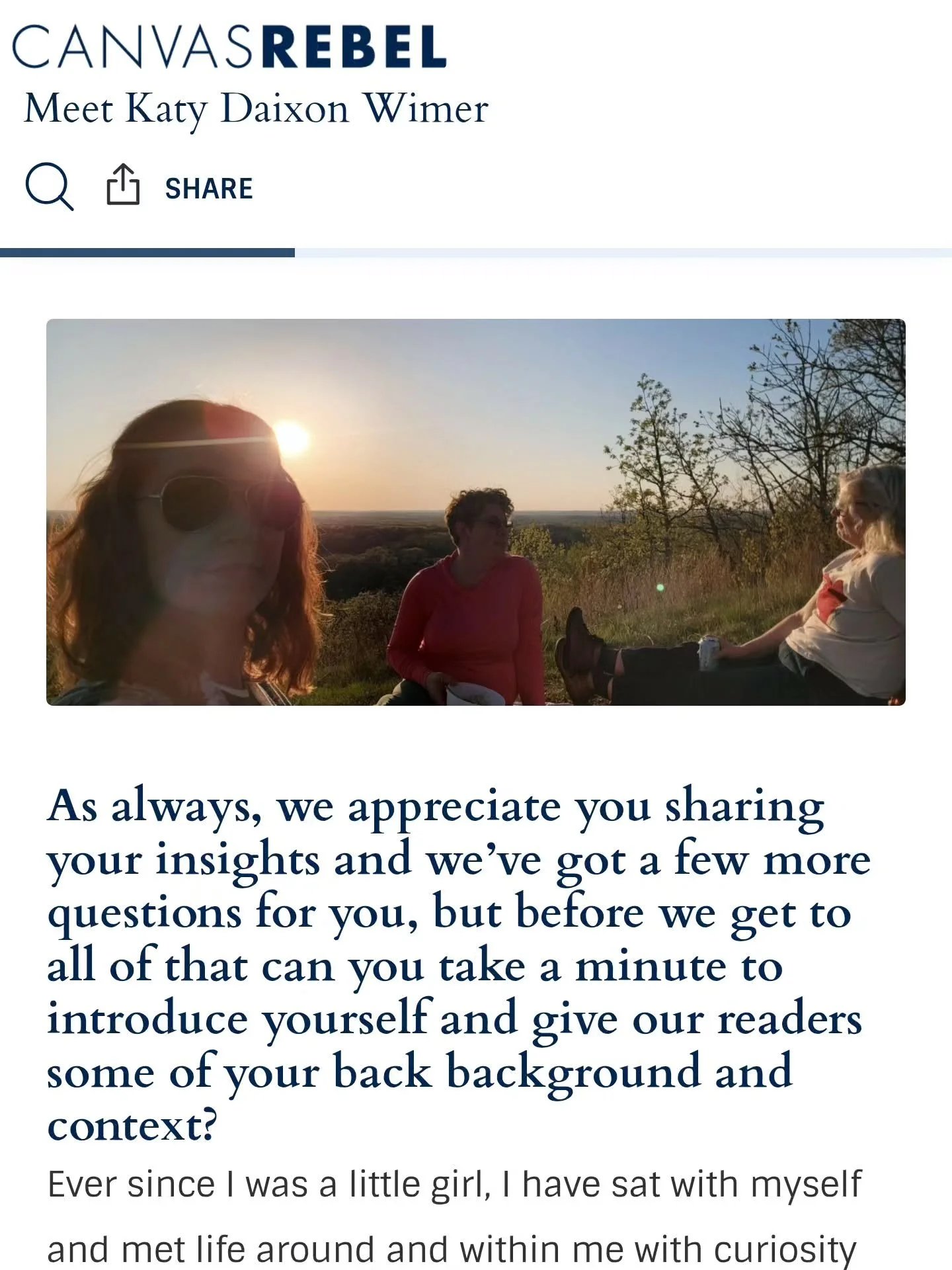 CR: Can you take a minute to introduce yourself and give our readers some of your background and context?

KDW: Ever since I was a little girl, I have sat with myself and met life around and within me with curiosity in the pages of my journal. This r