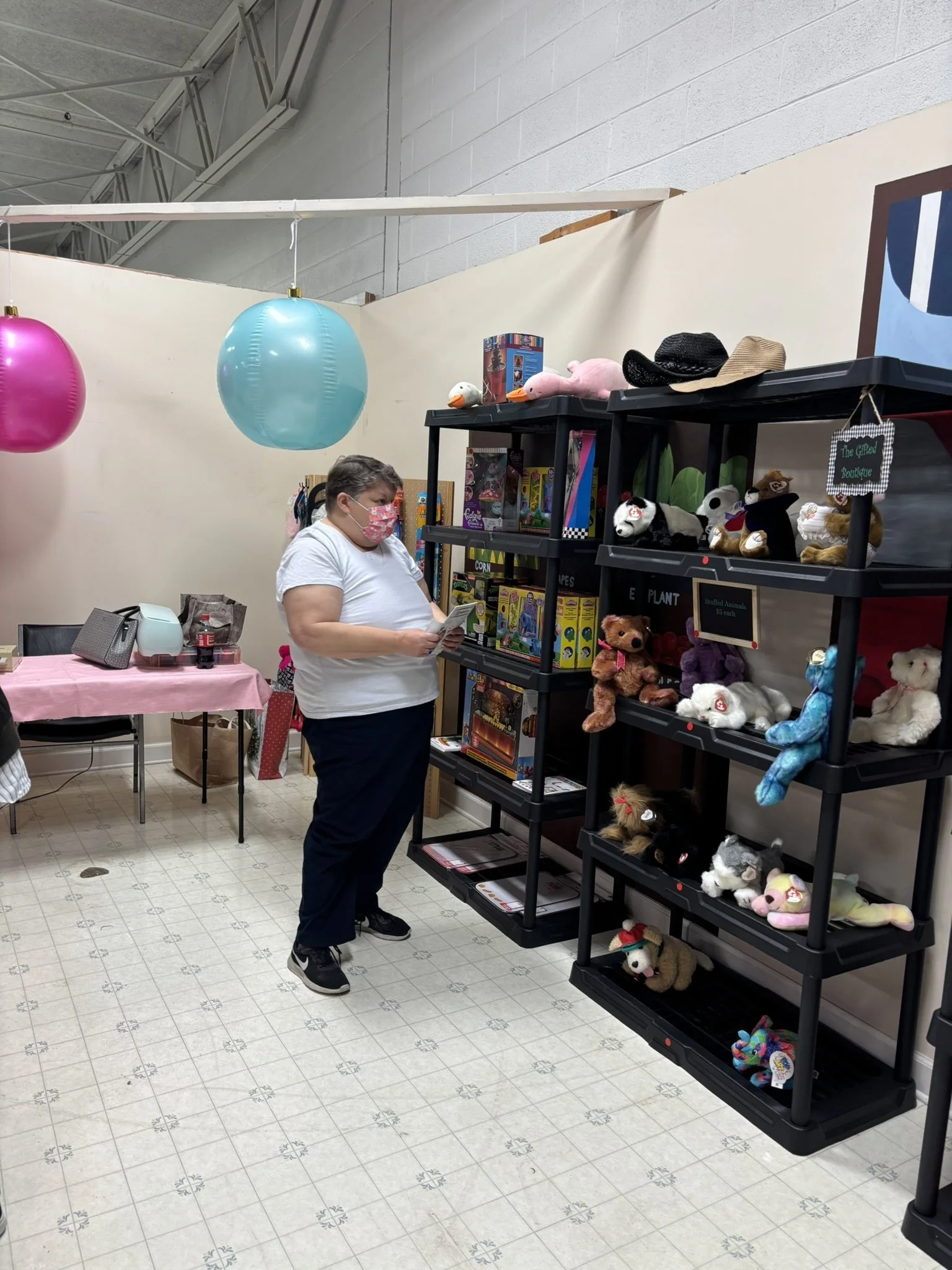 Our adult participants enjoy shopping at the Gifted Boutique at Diversified Opportunities each month
