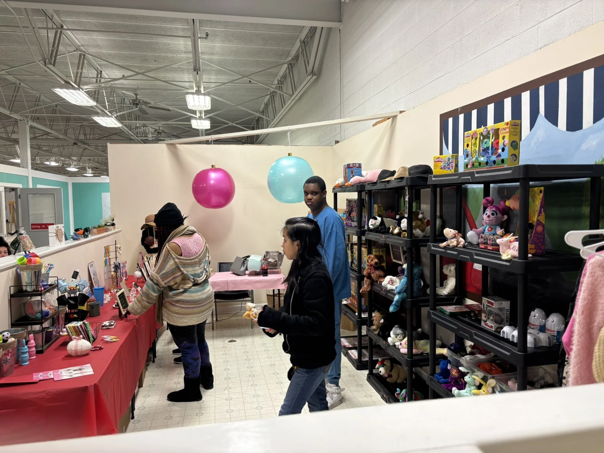 Our adult participants enjoy shopping at the Gifted Boutique at Diversified Opportunities each month